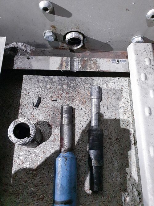 Gleichaufwelle Reparatur - Nachher